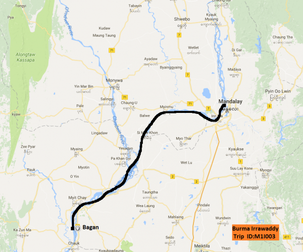 Mandalay Bagan Map M1i003